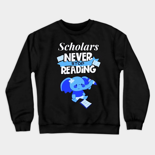 Research scholar researcher - doctorate scholarly phd themed Crewneck Sweatshirt by Rebellious Rose